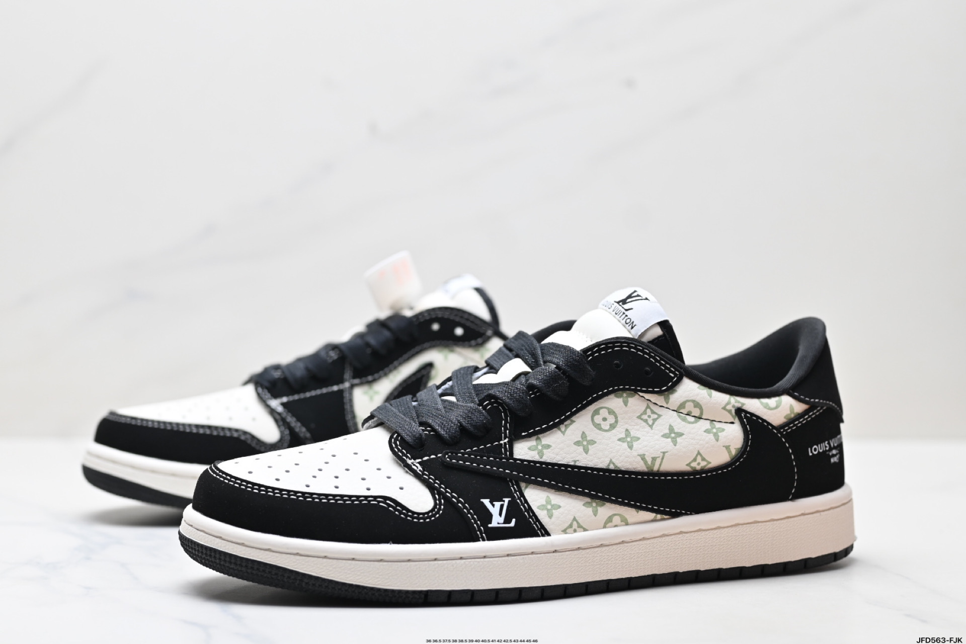 Air Jordan 1 Low Louis Vuitton Custom Sneakers - Reverse Mocha Style 5 i1747155740763 173 0 3