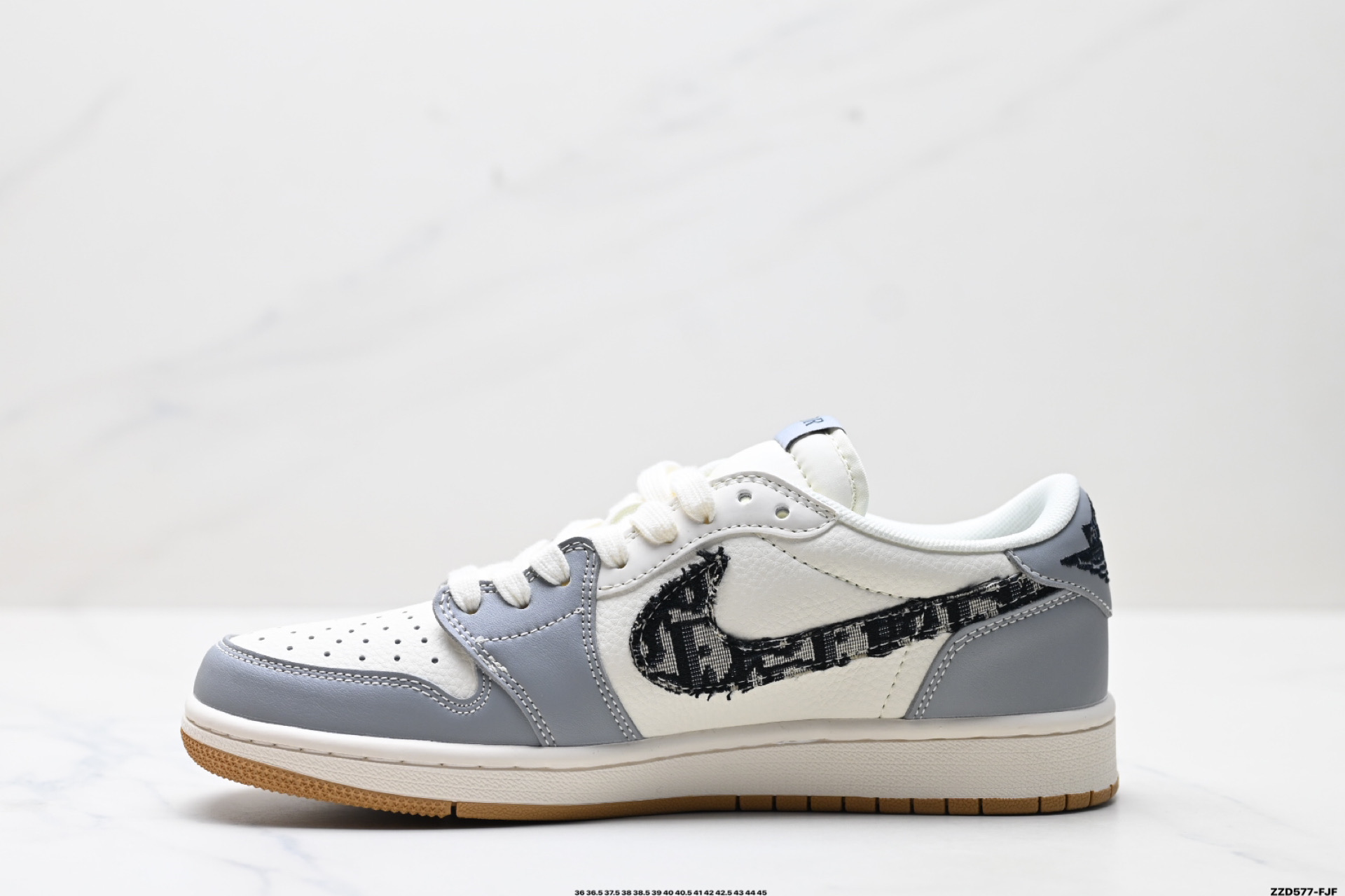 260 Nike Air Jordan 1 x Travis Scott AJ1倒勾 ‘DIY’定制 耐克 低帮文化篮球鞋 XF8698-077