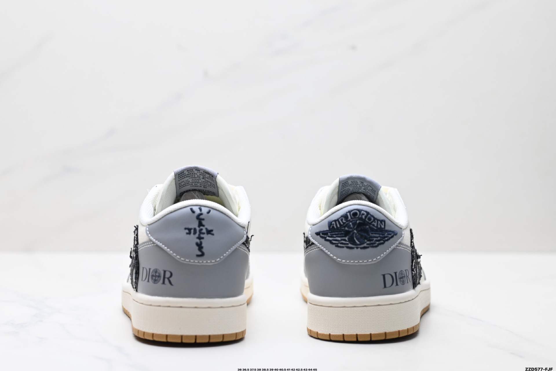 260 Nike Air Jordan 1 x Travis Scott AJ1倒勾 ‘DIY’定制 耐克 低帮文化篮球鞋 XF8698-077