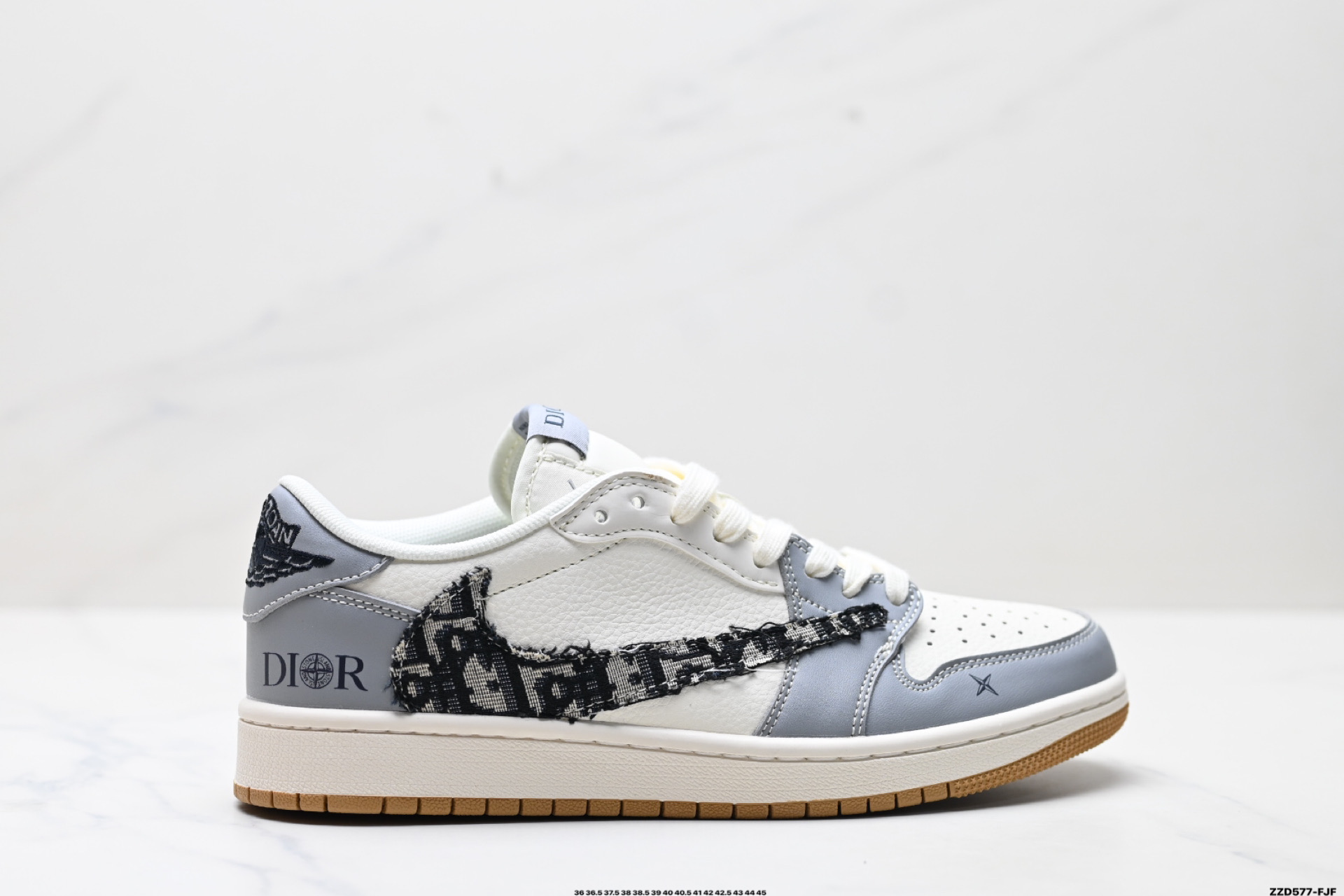 260 Nike Air Jordan 1 x Travis Scott AJ1倒勾 ‘DIY’定制 耐克 低帮文化篮球鞋 XF8698-077
