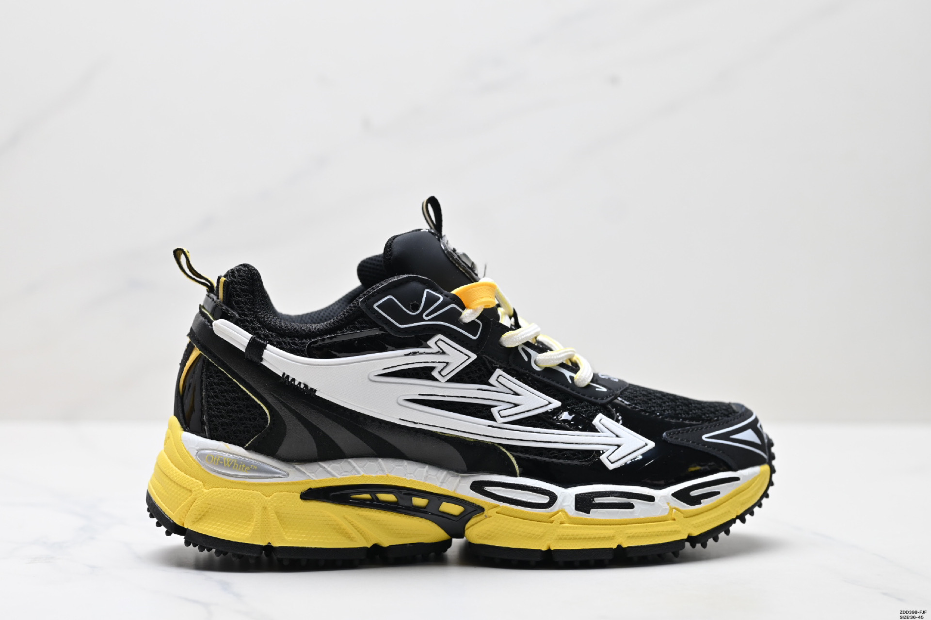 240 OFF-WHITE Ow Be Right Back 圆头系带 低帮 生活休闲鞋
