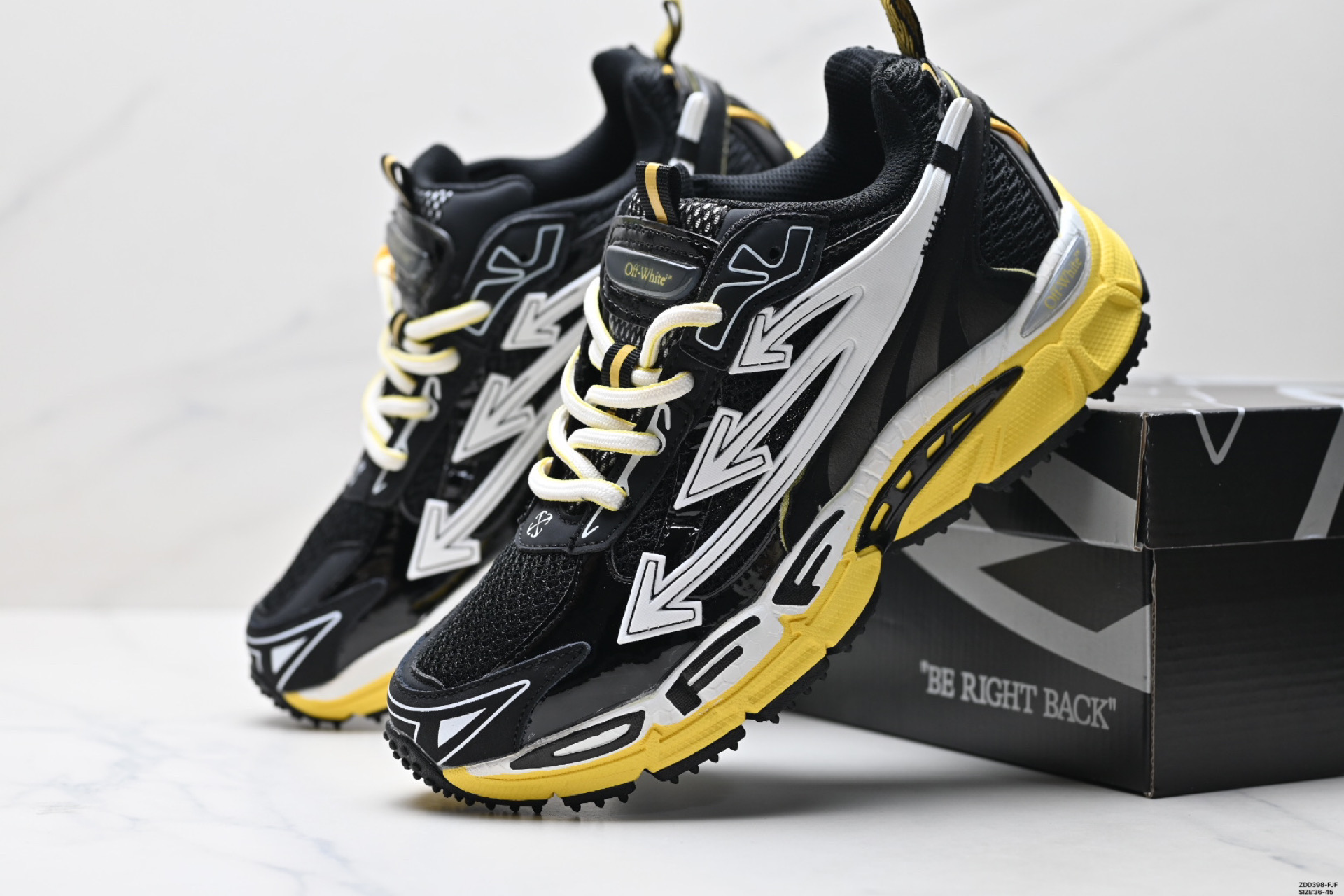 240 OFF-WHITE Ow Be Right Back 圆头系带 低帮 生活休闲鞋