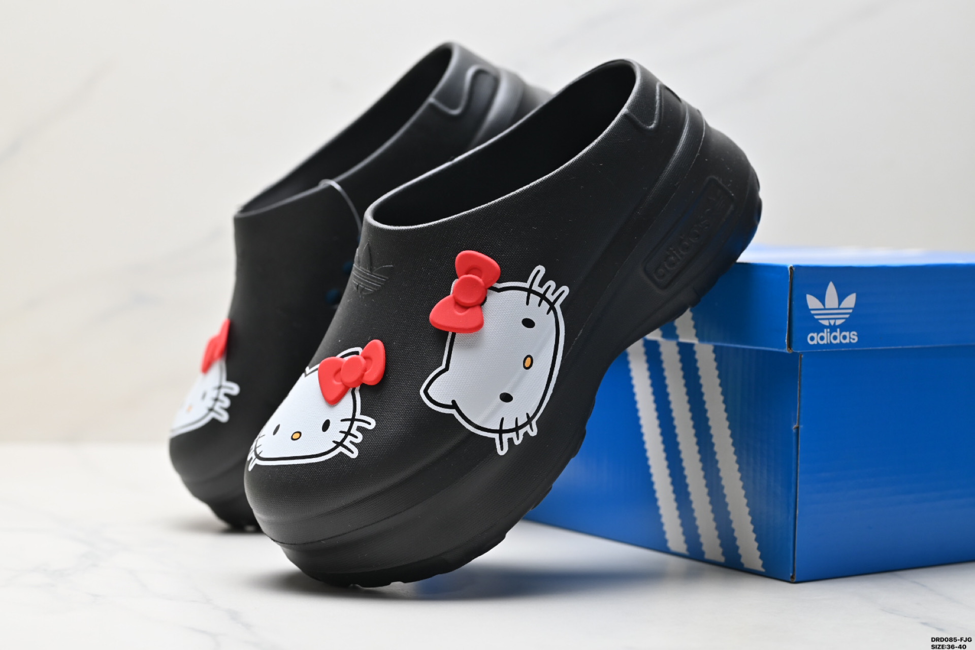 110 Adidas originals AdiFOM Stan Smith Mule W 厚底穆勒厨师鞋 Hello Kitty 凯蒂猫包头拖鞋 IE9127