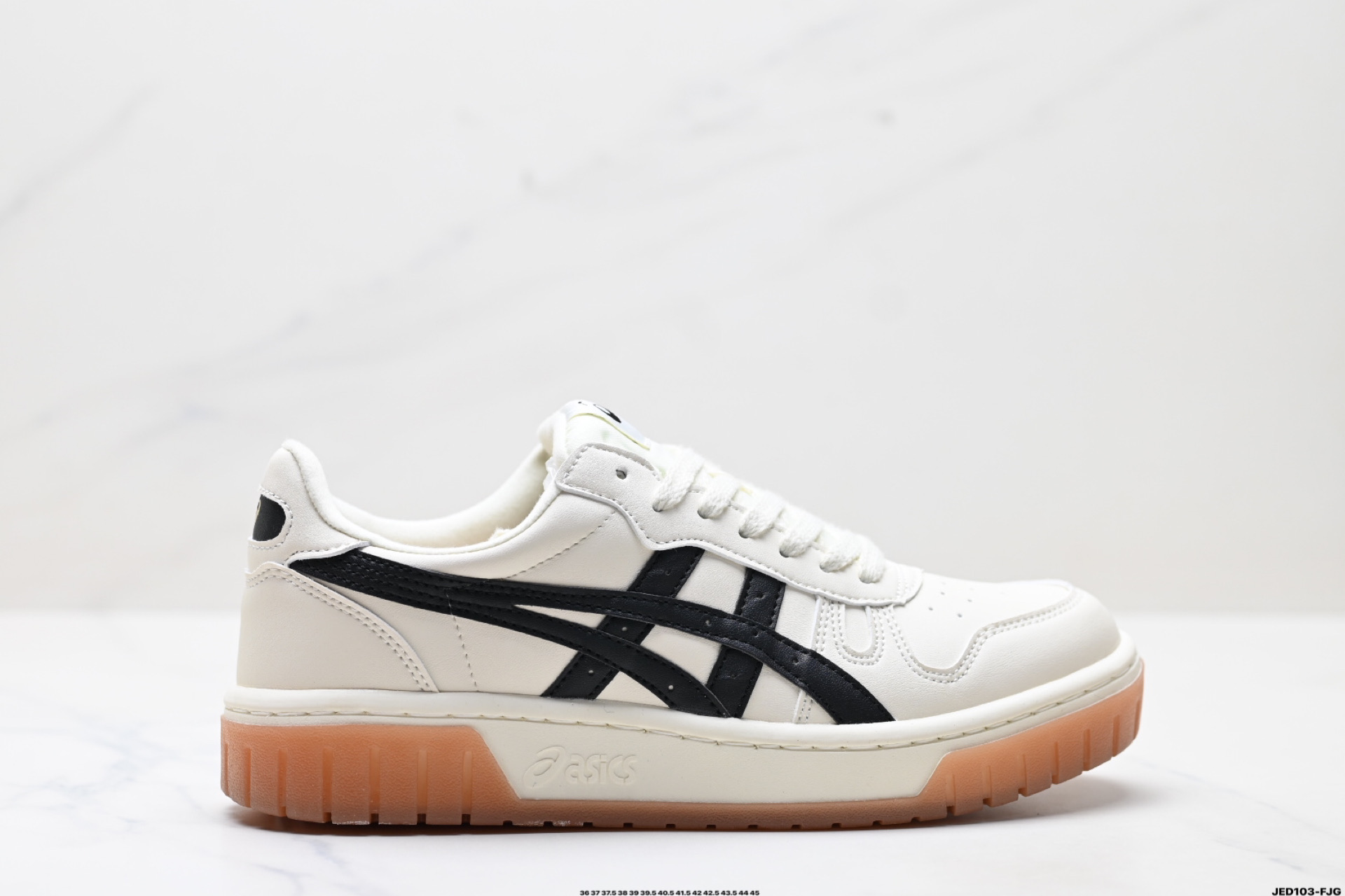 160 Asics Court Mz 亚瑟士 软质牛培皮鞋面 中性学院系列 低帮复古厚底增高休闲运动板鞋 1203A127-751