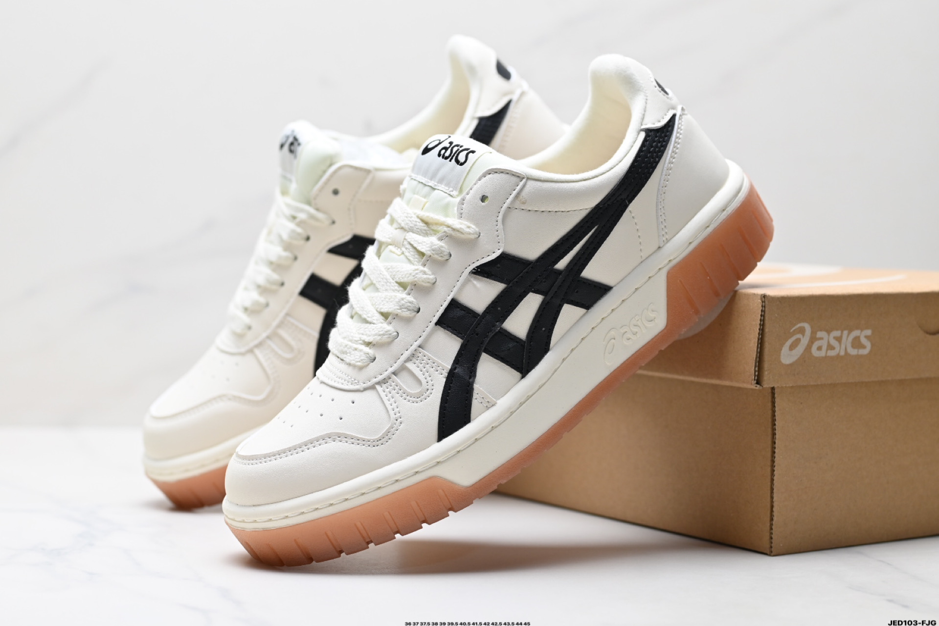 160 Asics Court Mz 亚瑟士 软质牛培皮鞋面 中性学院系列 低帮复古厚底增高休闲运动板鞋 1203A127-751