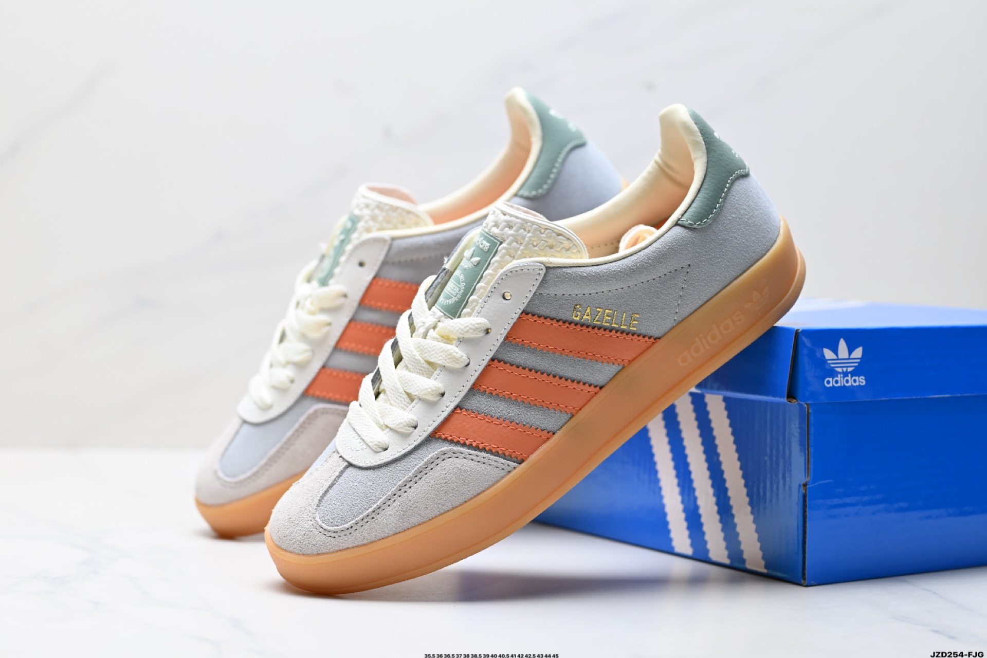 150 Adidas Originals Gazelle INdoor 三叶草休闲防滑耐磨低帮板鞋 JQ0011