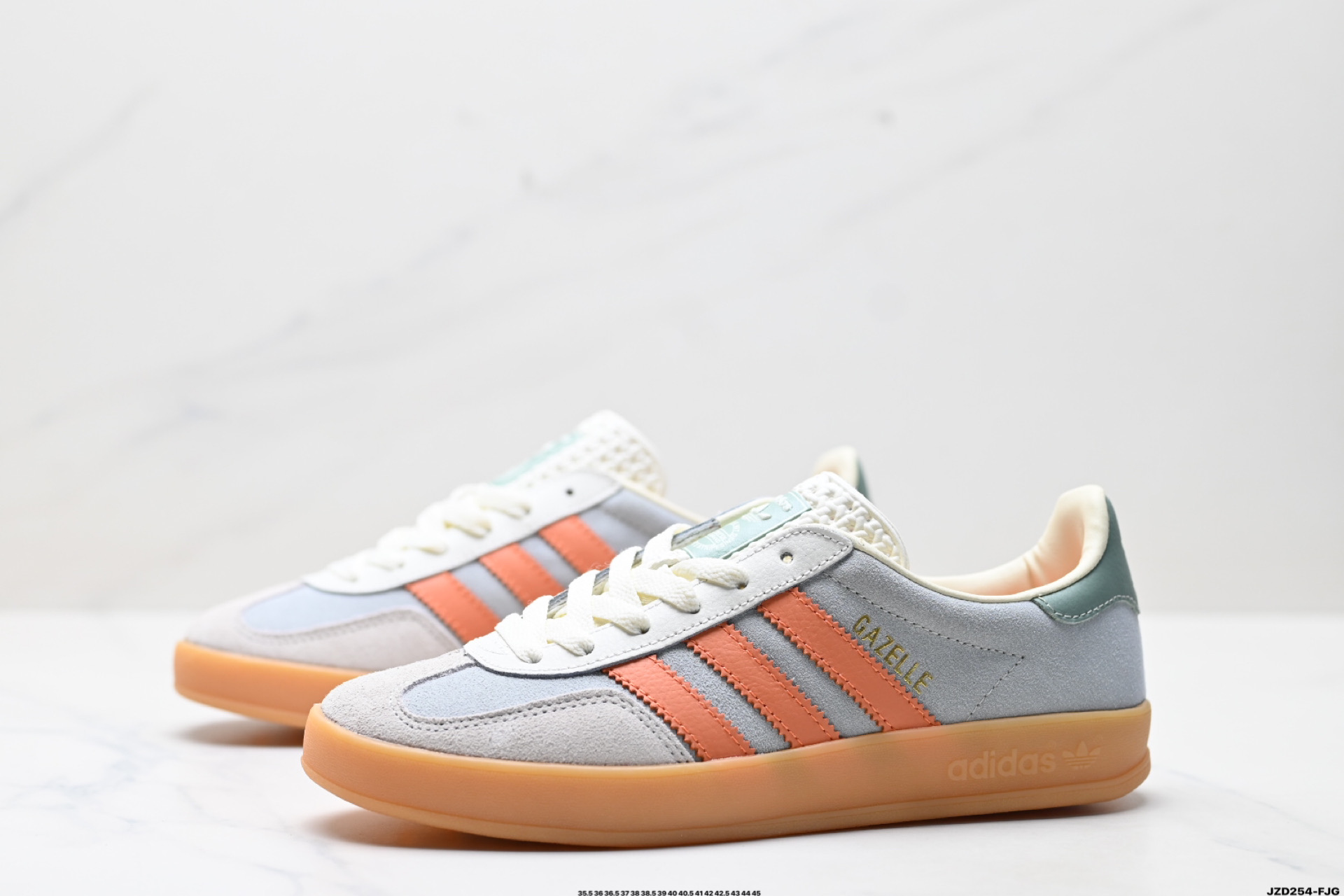 150 Adidas Originals Gazelle INdoor 三叶草休闲防滑耐磨低帮板鞋 JQ0011