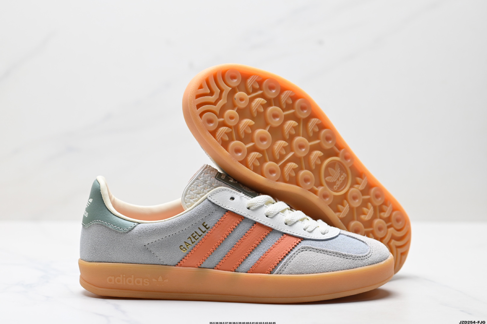 150 Adidas Originals Gazelle INdoor 三叶草休闲防滑耐磨低帮板鞋 JQ0011
