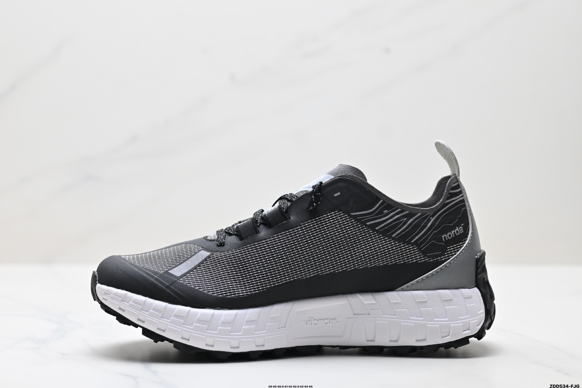 240 NORDA 001 厚底系带耐磨 低帮 户外 越野登山功能鞋 NORDA001-M-STLTHBLK-8
