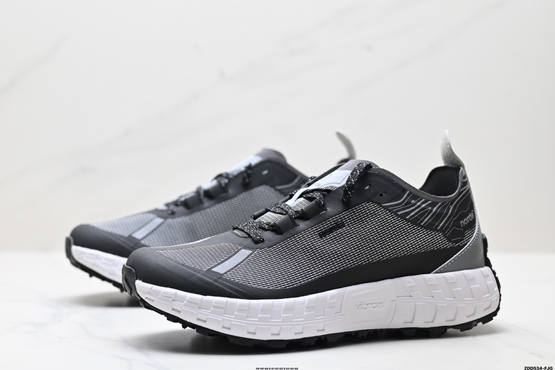 240 NORDA 001 厚底系带耐磨 低帮 户外 越野登山功能鞋 NORDA001-M-STLTHBLK-8