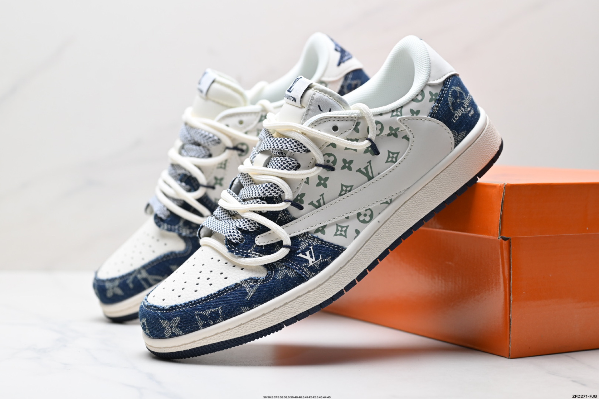 290 Nike Air Jordan 1 x Travis Scott AJ1倒勾 乔一倒钩 ‘DIY’定制 耐克 低帮文化篮球鞋 YX5066-322