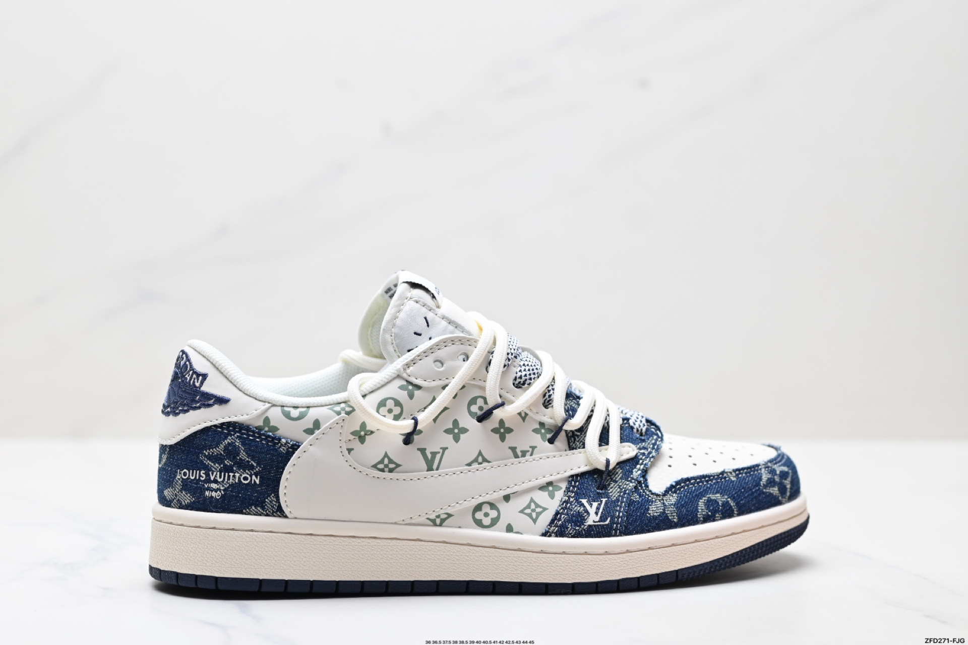 290 Nike Air Jordan 1 x Travis Scott AJ1倒勾 乔一倒钩 ‘DIY’定制 耐克 低帮文化篮球鞋 YX5066-322