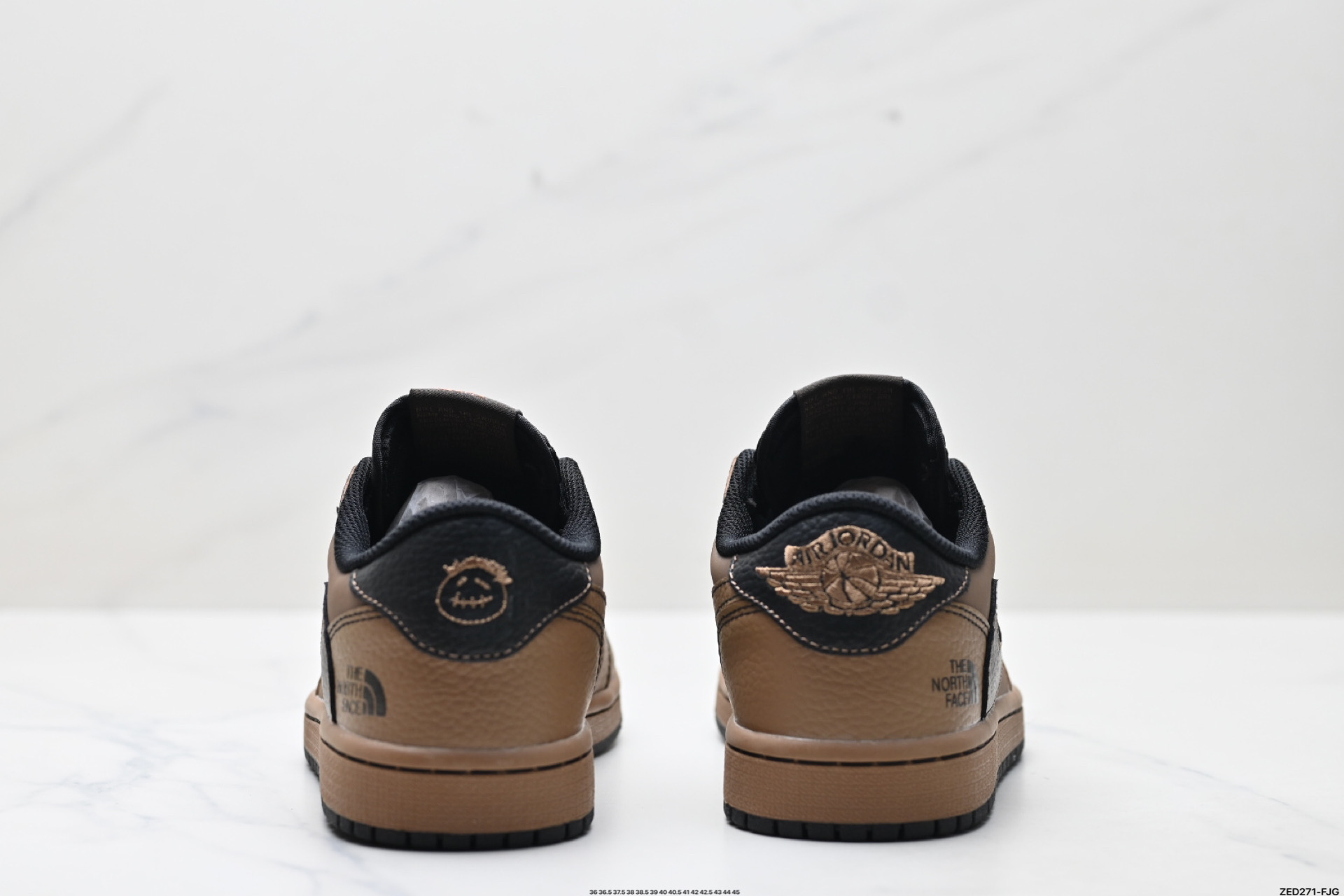 270 Nike Air Jordan 1 x Travis Scott AJ1倒勾 乔一倒钩 ‘DIY’定制 耐克 低帮文化篮球鞋 XZ5749-001