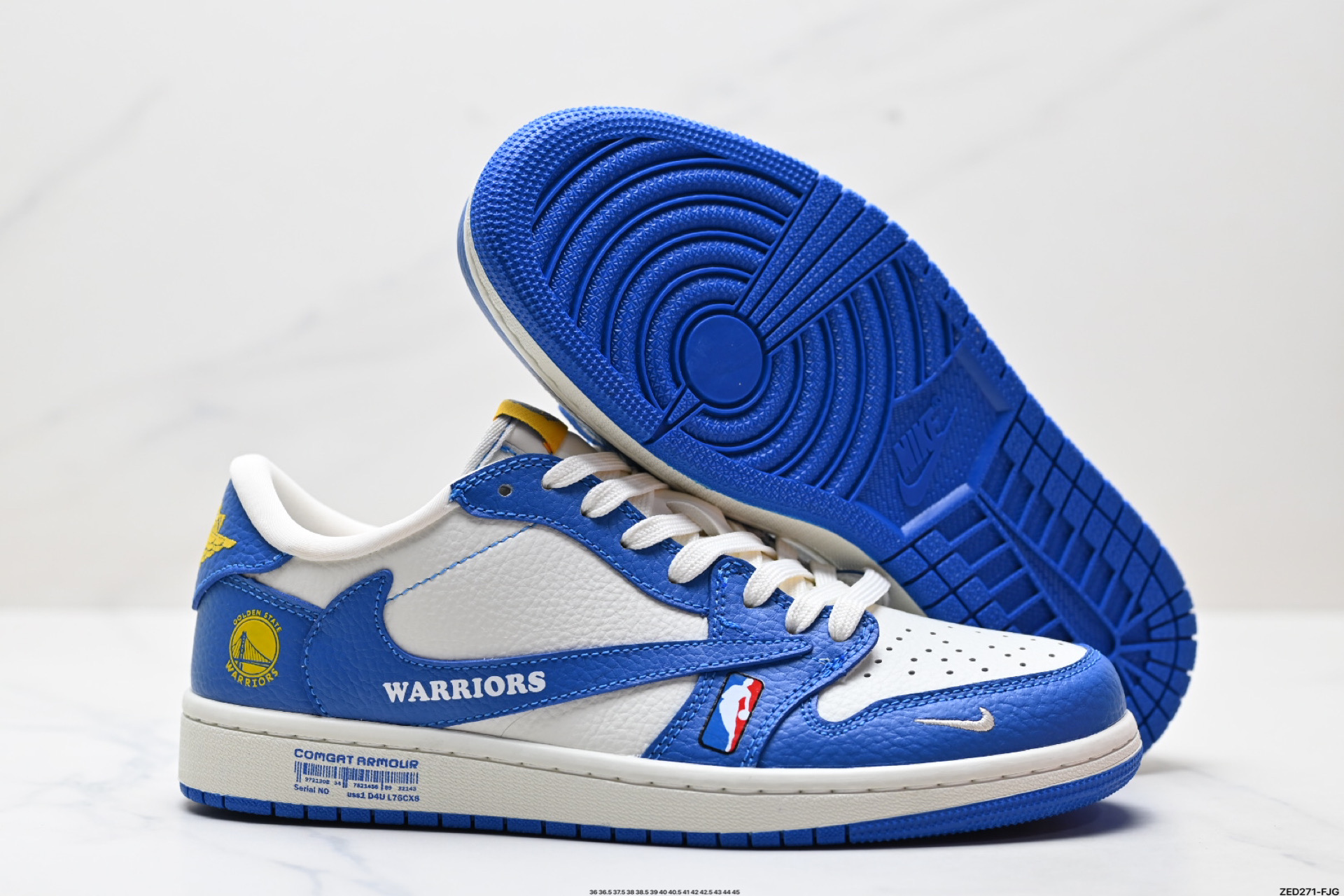 270 Nike Air Jordan 1 x Travis Scott AJ1倒勾 乔一倒钩 ‘DIY’定制 耐克 低帮文化篮球鞋 SC9207-025