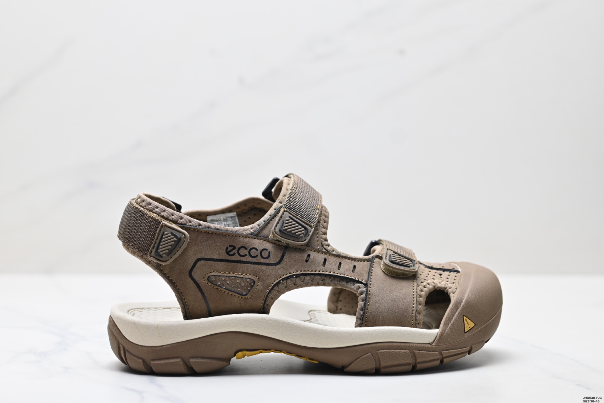 200 ECCO爱步运动男士凉鞋低帮系带 休闲夏季凉鞋网布鞋