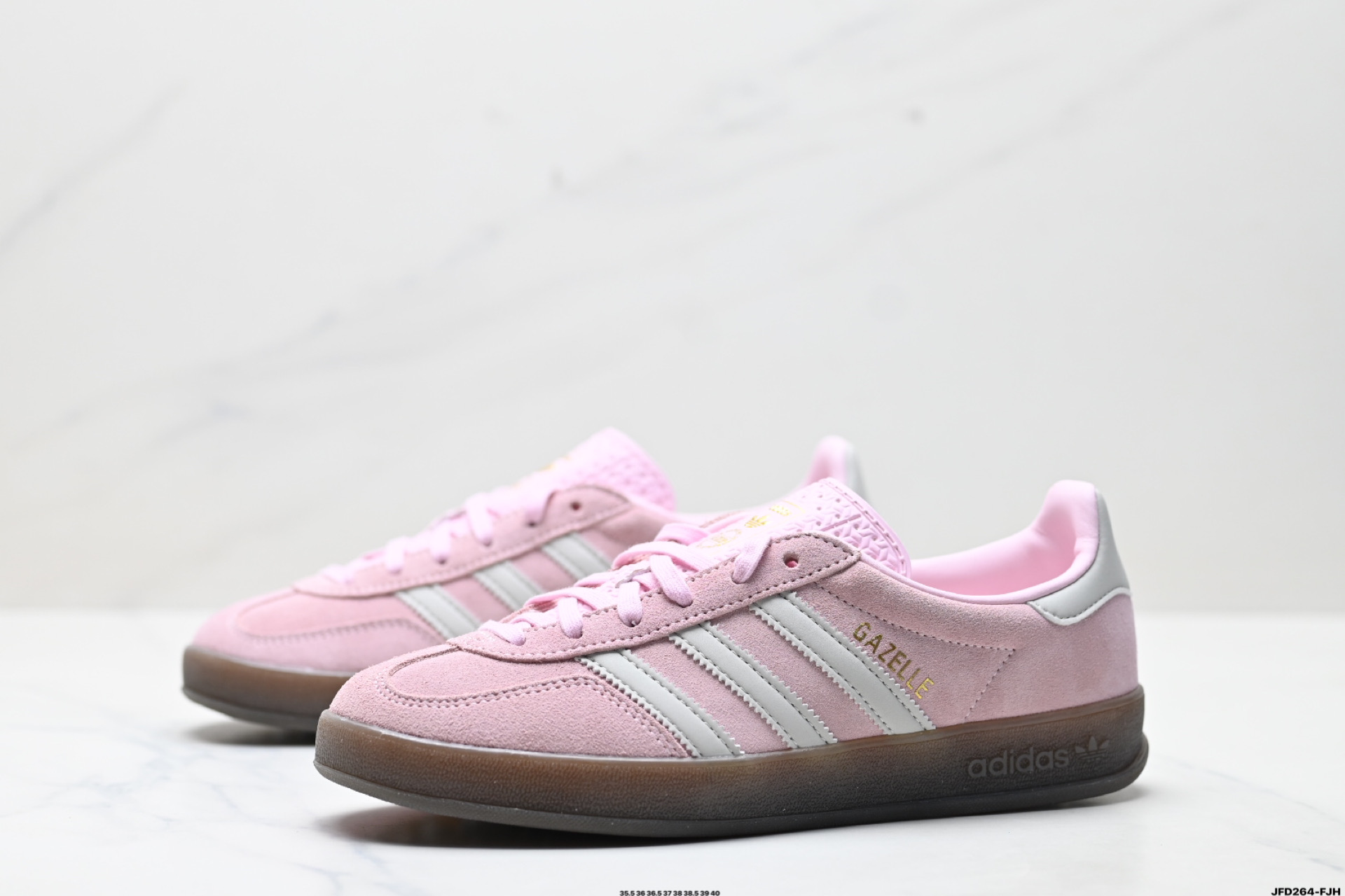180 adidas Originals Gazelle Indoor 三叶草休闲防滑耐磨低帮板鞋 JI2716