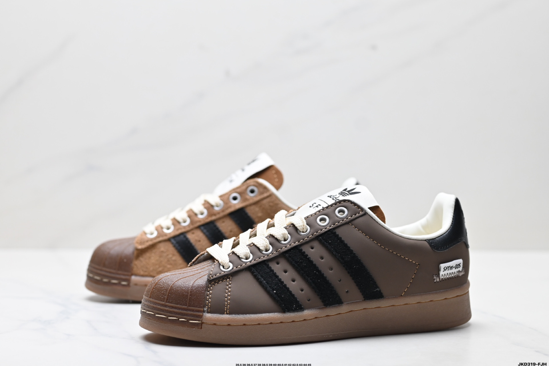 170 SFTM x Adidas Originals Superstar贝壳头系列 阿迪达斯 三叶草低帮经典百搭休闲运动板鞋 JR8043