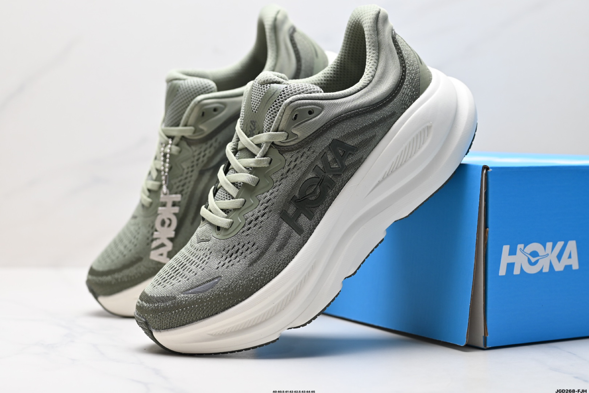 190 HOKA ONE ONE Bondi 9 复古舒适防滑耐磨 低帮 山地户外跑步鞋 1162011