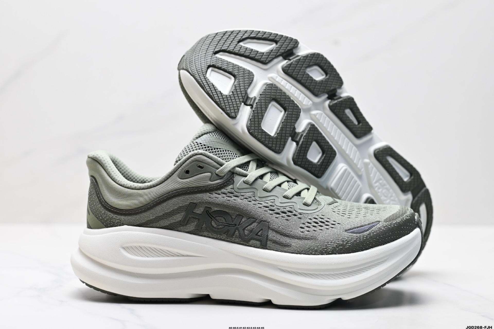 190 HOKA ONE ONE Bondi 9 复古舒适防滑耐磨 低帮 山地户外跑步鞋 1162011