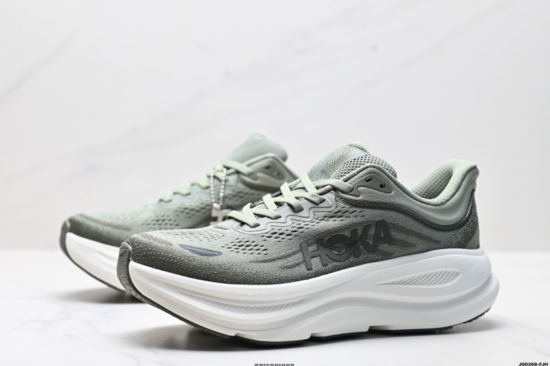 190 HOKA ONE ONE Bondi 9 复古舒适防滑耐磨 低帮 山地户外跑步鞋 1162011