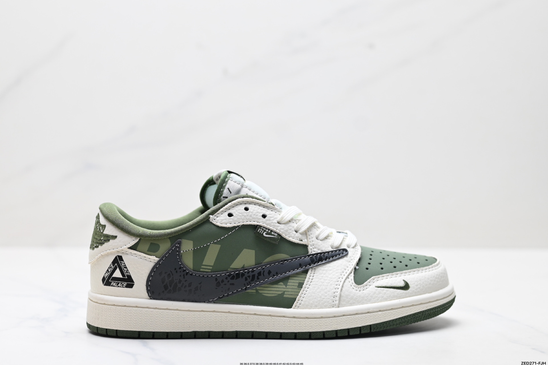 270 Nike Air Jordan 1 x Travis Scott AJ1倒勾 乔一倒钩 ‘DIY’定制 耐克 低帮文化篮球鞋 XS2024-030