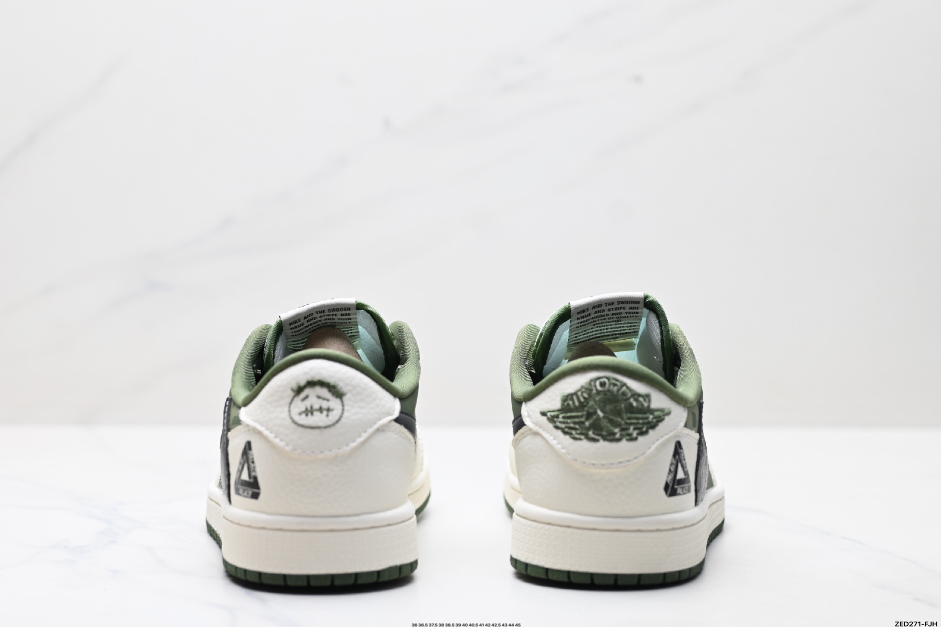 270 Nike Air Jordan 1 x Travis Scott AJ1倒勾 乔一倒钩 ‘DIY’定制 耐克 低帮文化篮球鞋 XS2024-030