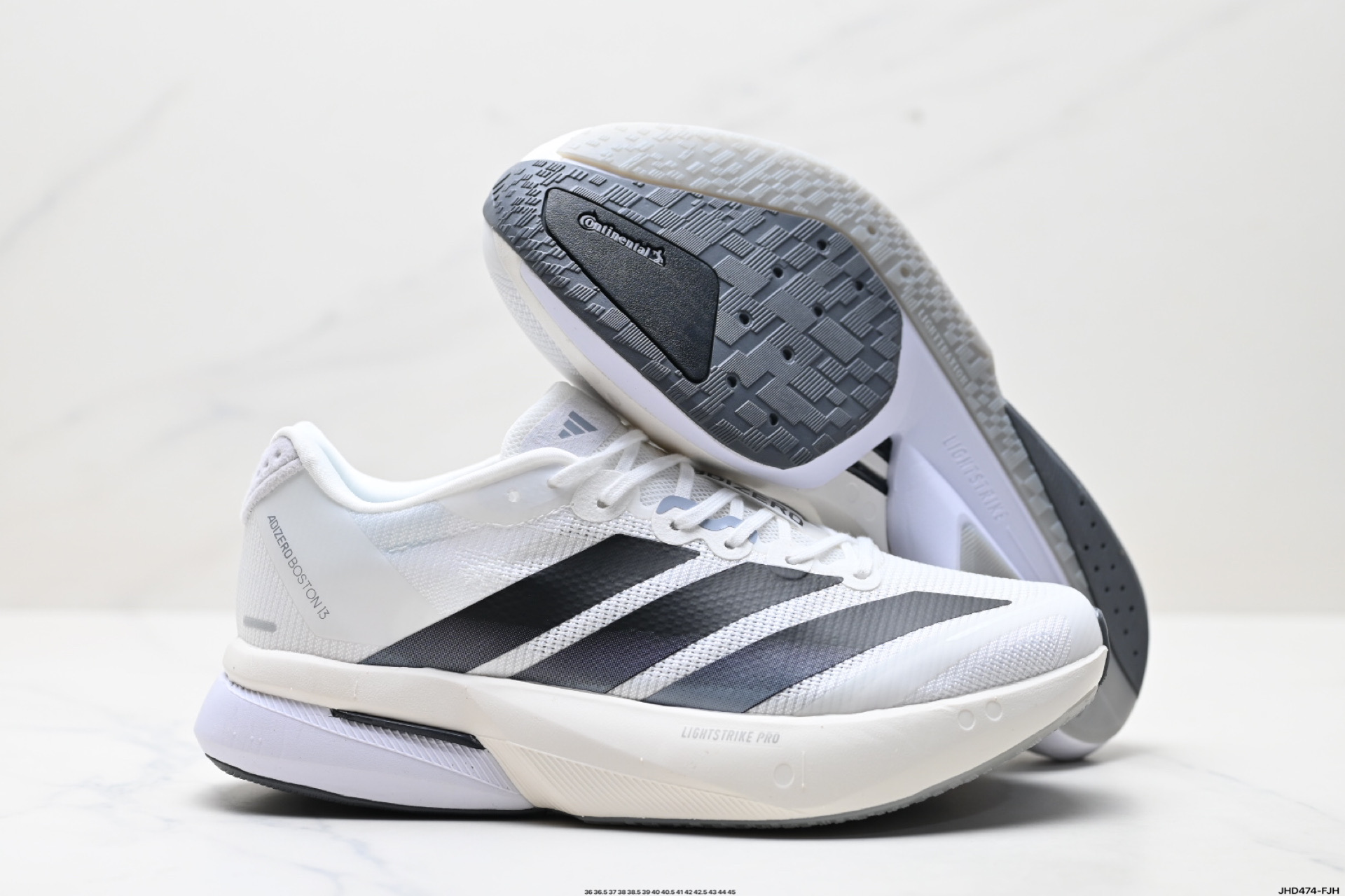 阿迪达斯adidas adizero BOSTON 13 透气网眼竞速跑鞋Boost 缓震底 后跟加厚 呵护脚后跟 JS4939