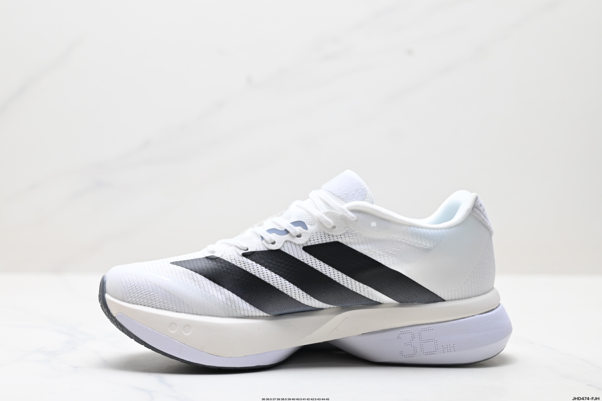 阿迪达斯adidas adizero BOSTON 13 透气网眼竞速跑鞋Boost 缓震底 后跟加厚 呵护脚后跟 JS4939
