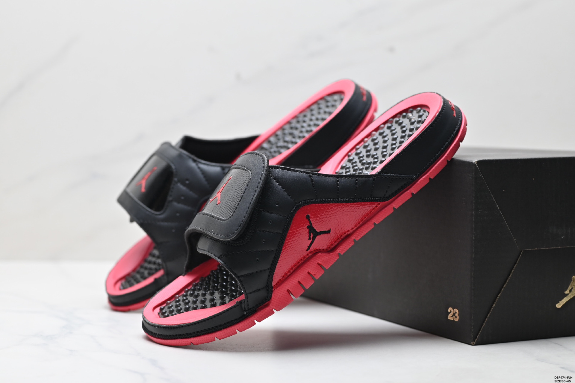 105 NIKE AIR JORDAN HYDRO XII RETRO BG 耐克 魔术贴运动拖鞋 820265-007