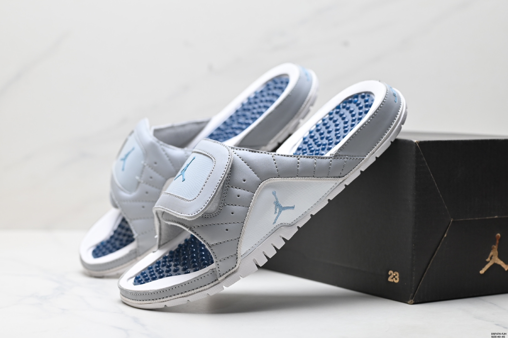 105 NIKE AIR JORDAN HYDRO XII RETRO BG 耐克 魔术贴运动拖鞋 820265-007