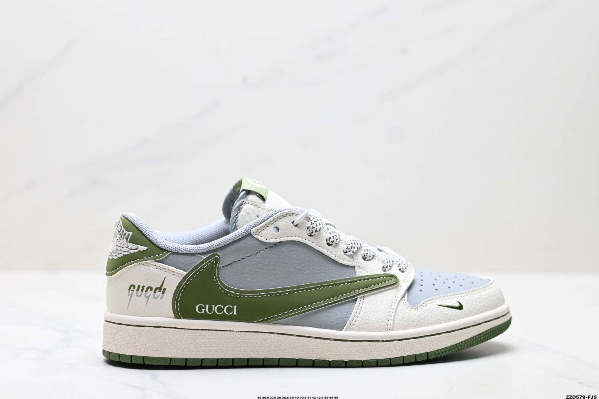 260 Nike Air Jordan 1 x Travis Scott AJ1倒勾 乔一倒钩 ‘DIY’定制 耐克 低帮文化篮球鞋 HS8068-006