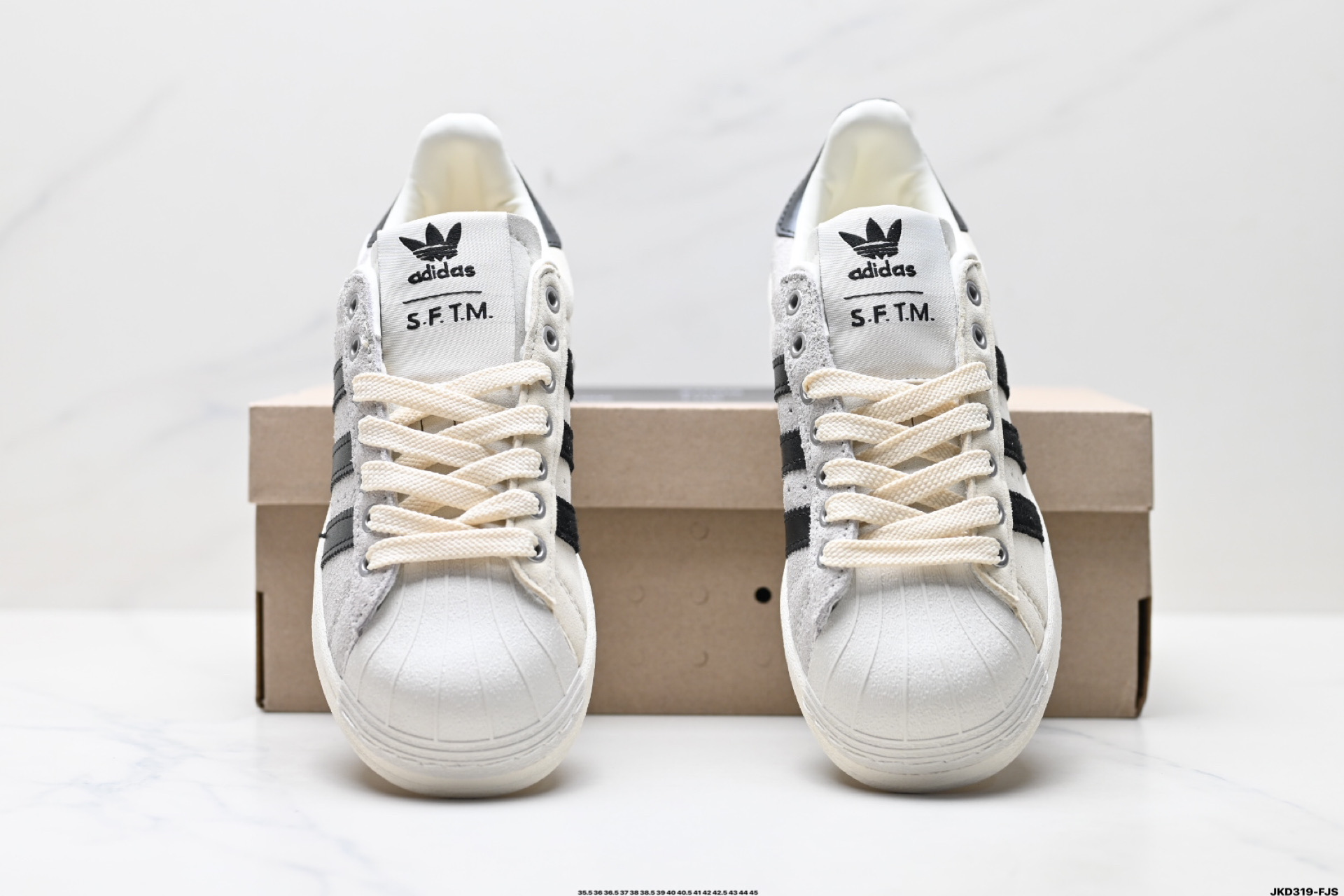 170 SFTM x Adidas Originals Superstar贝壳头系列 阿迪达斯 三叶草低帮经典百搭休闲运动板鞋 JQ0958