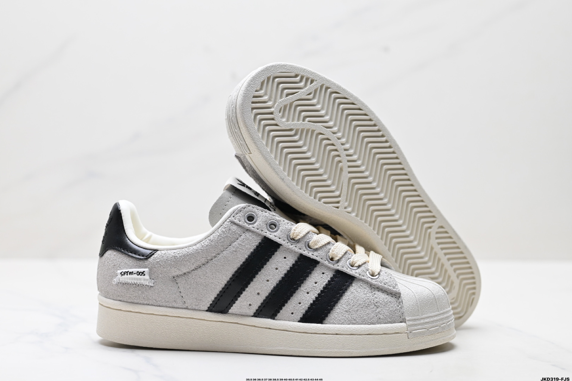 170 SFTM x Adidas Originals Superstar贝壳头系列 阿迪达斯 三叶草低帮经典百搭休闲运动板鞋 JQ0958