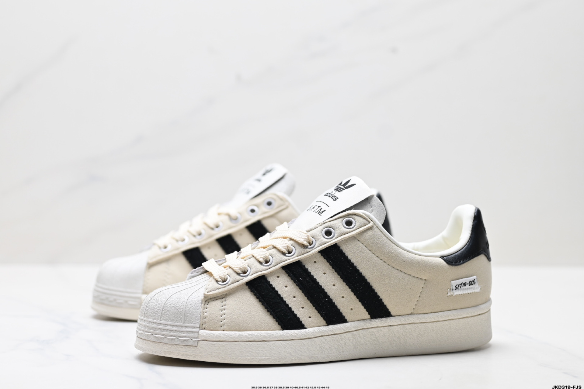 170 SFTM x Adidas Originals Superstar贝壳头系列 阿迪达斯 三叶草低帮经典百搭休闲运动板鞋 JQ0958