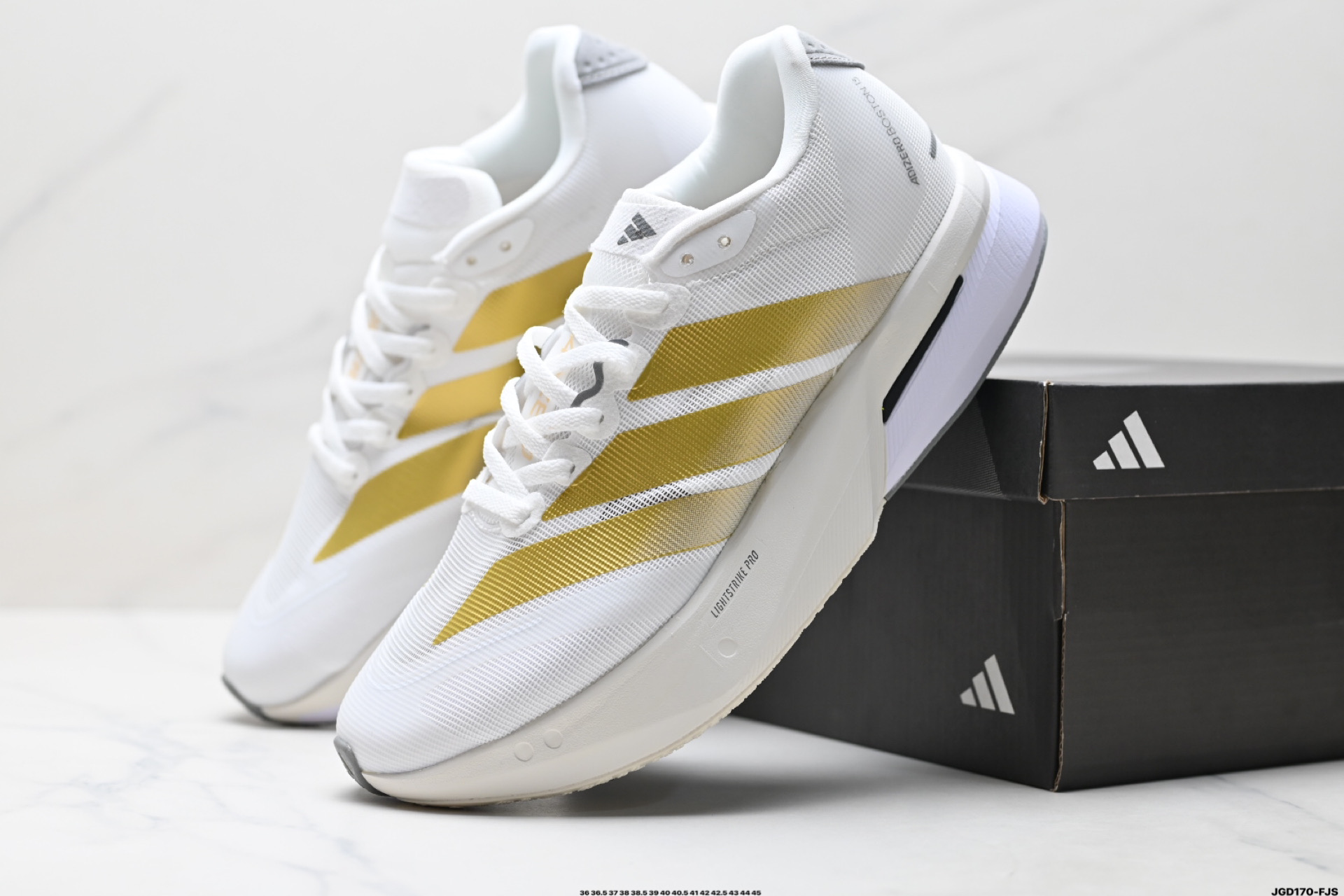 190 Adidas adizero BOSTON 13 阿迪达斯 透气网眼竞速跑鞋Boost 缓震底 运动鞋 JR4790