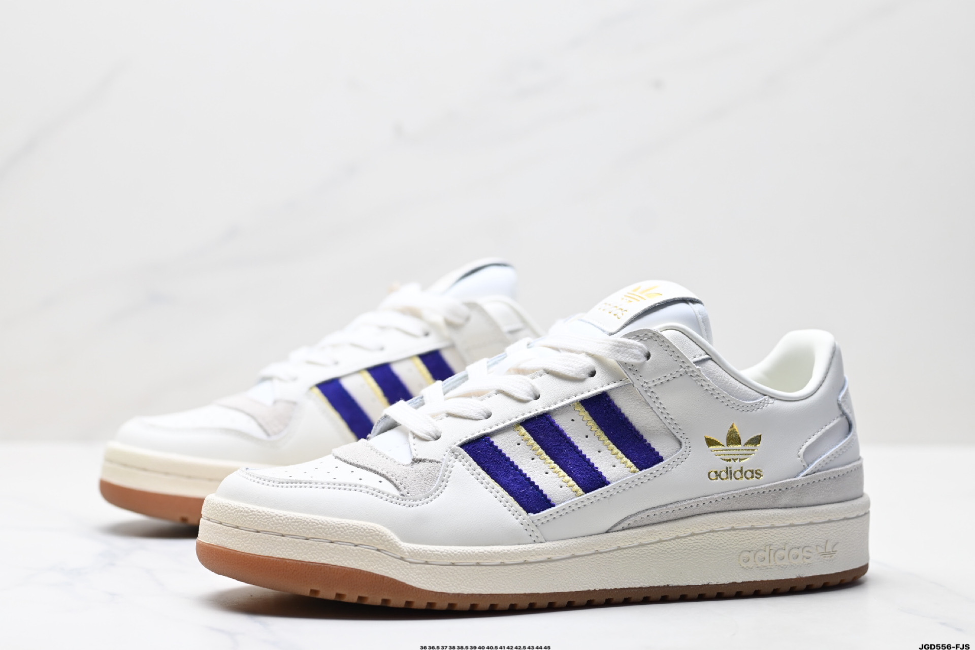 190 Adidas Forum LOW CL三叶草低邦 经典魔术贴复古板鞋 男女潮流头层皮休闲鞋 JH7940