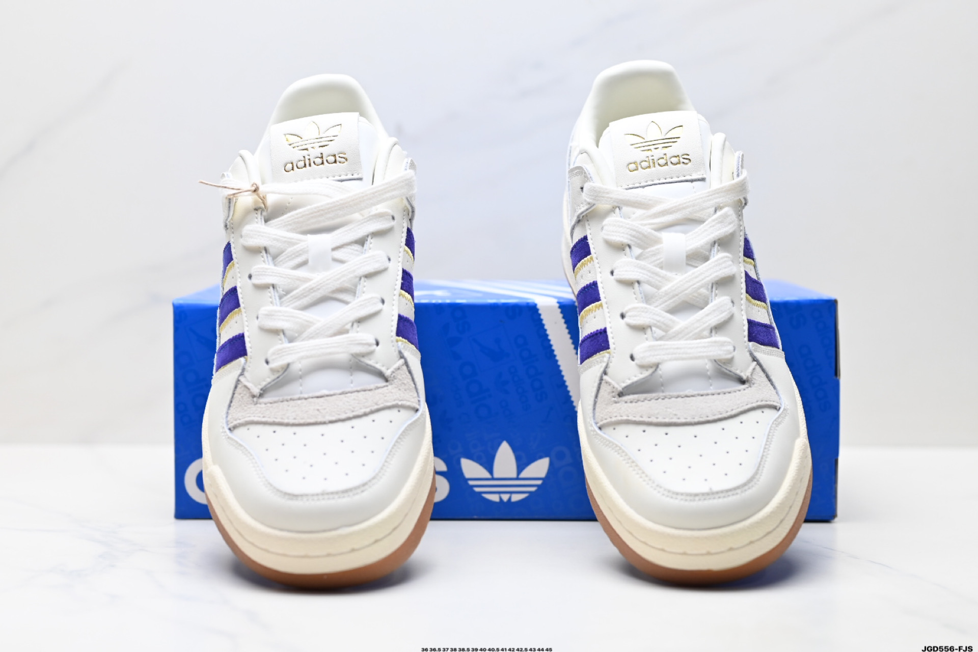 190 Adidas Forum LOW CL三叶草低邦 经典魔术贴复古板鞋 男女潮流头层皮休闲鞋 JH7940