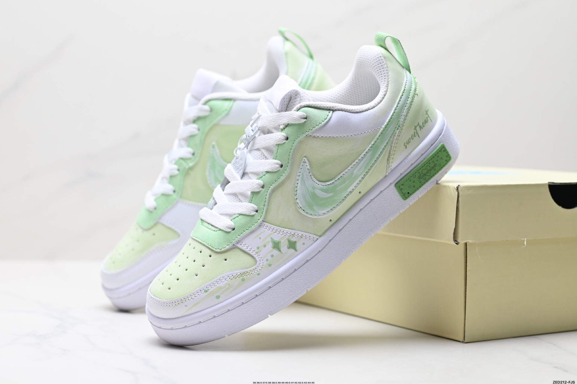 270 NIKE COURT VISION LO ‘DIY’定制 低帮百搭 透气休闲运动板鞋 BQ5448-211
