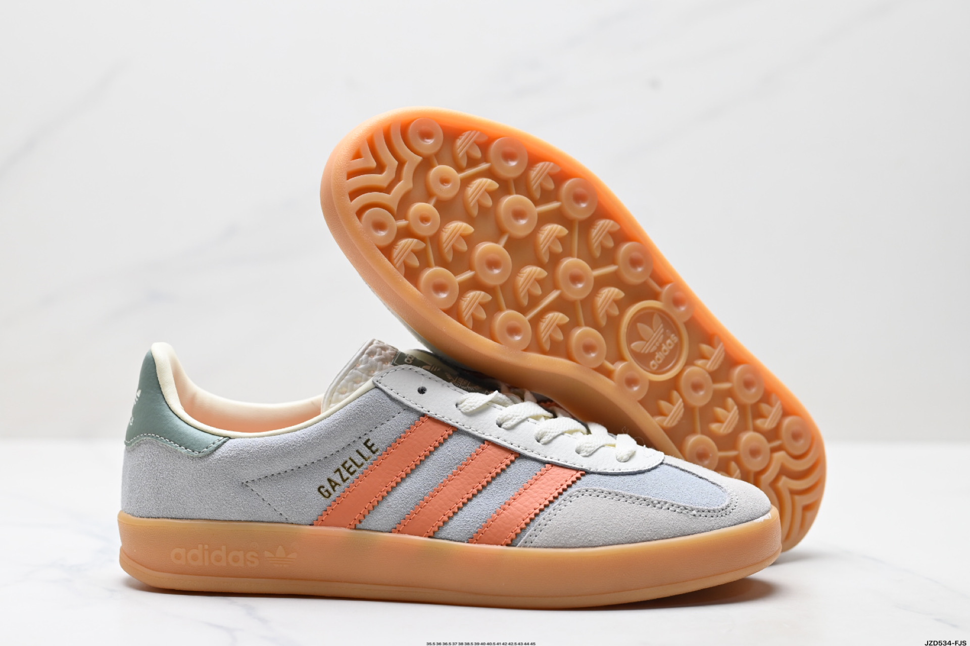 150 Adidas Originals Gazelle INdoor 三叶草休闲防滑耐磨低帮板鞋 JQ0011