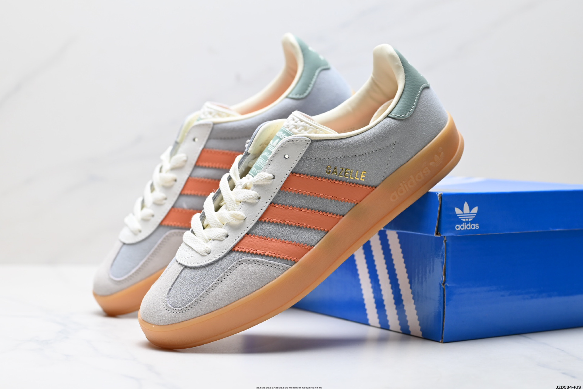 150 Adidas Originals Gazelle INdoor 三叶草休闲防滑耐磨低帮板鞋 JQ0011