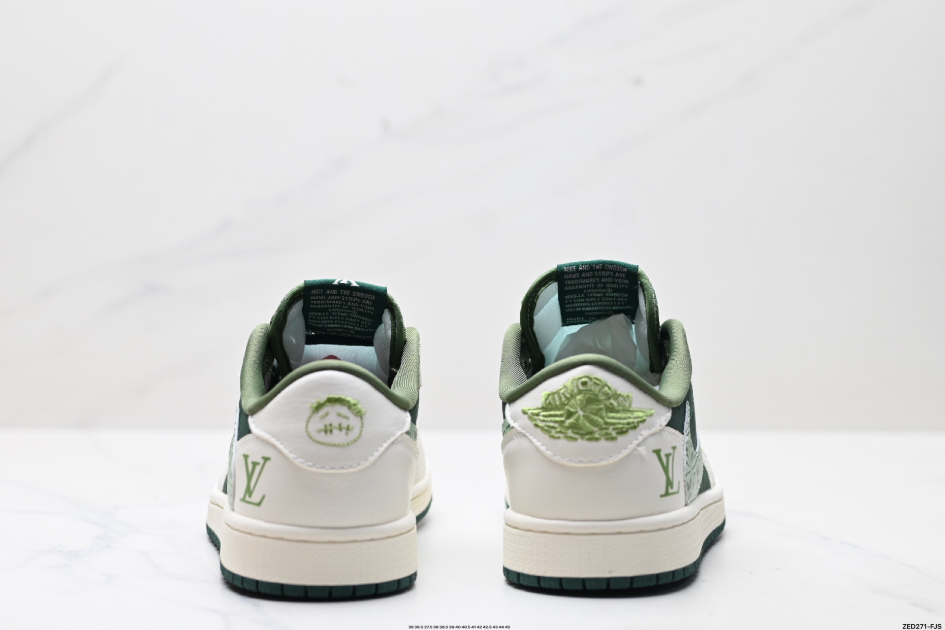 270 Nike Air Jordan 1 x Travis Scott AJ1倒勾 乔一倒钩 ‘DIY’定制 耐克 低帮文化篮球鞋 XS2024-061