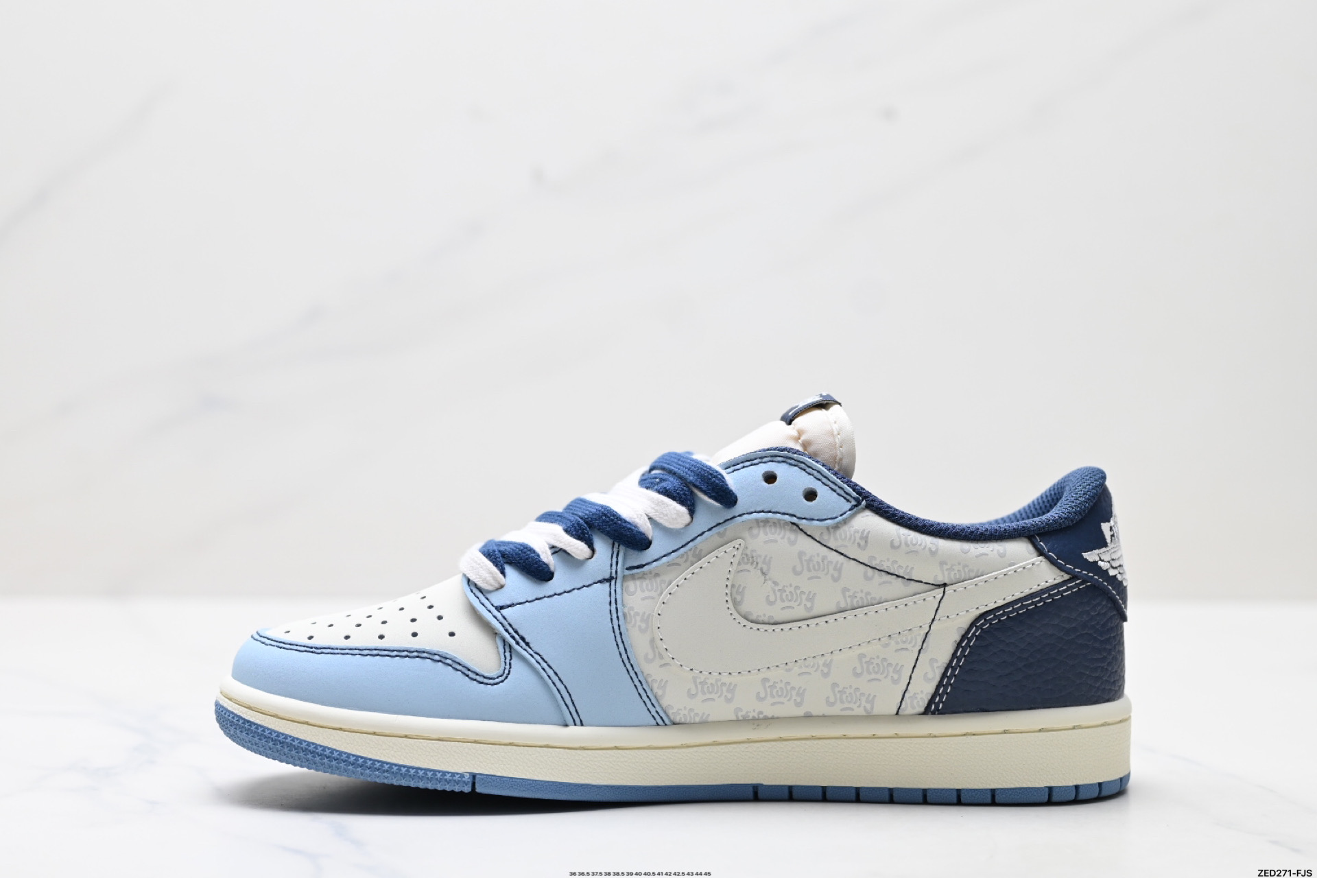 Nike Air Jordan 1 x Travis Scott AJ1倒勾 乔一倒钩 ‘DIY’定制 耐克 低帮文化篮球鞋 XZ5749-010