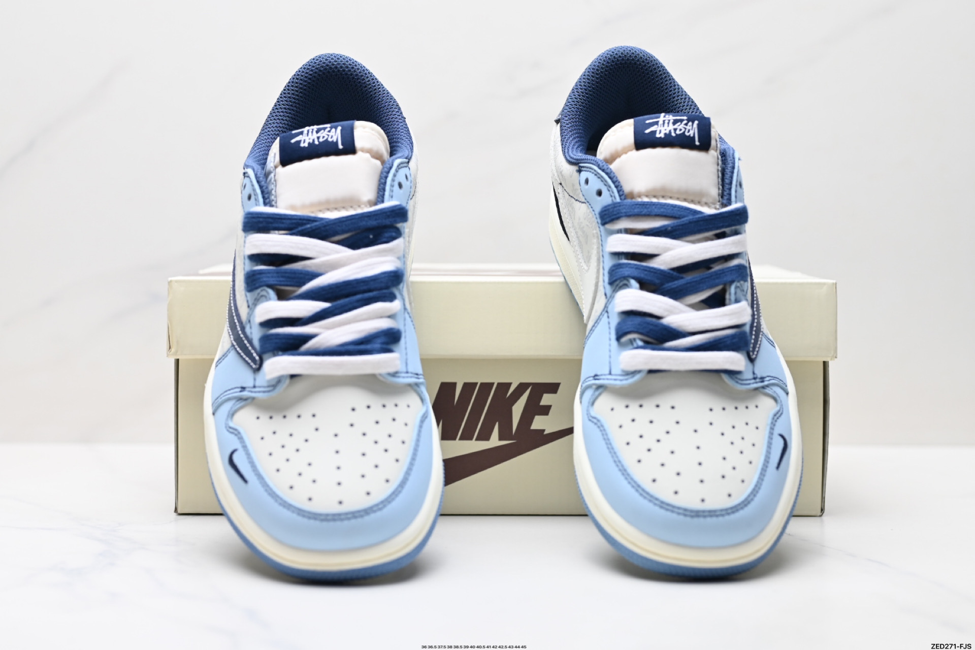 Nike Air Jordan 1 x Travis Scott AJ1倒勾 乔一倒钩 ‘DIY’定制 耐克 低帮文化篮球鞋 XZ5749-010