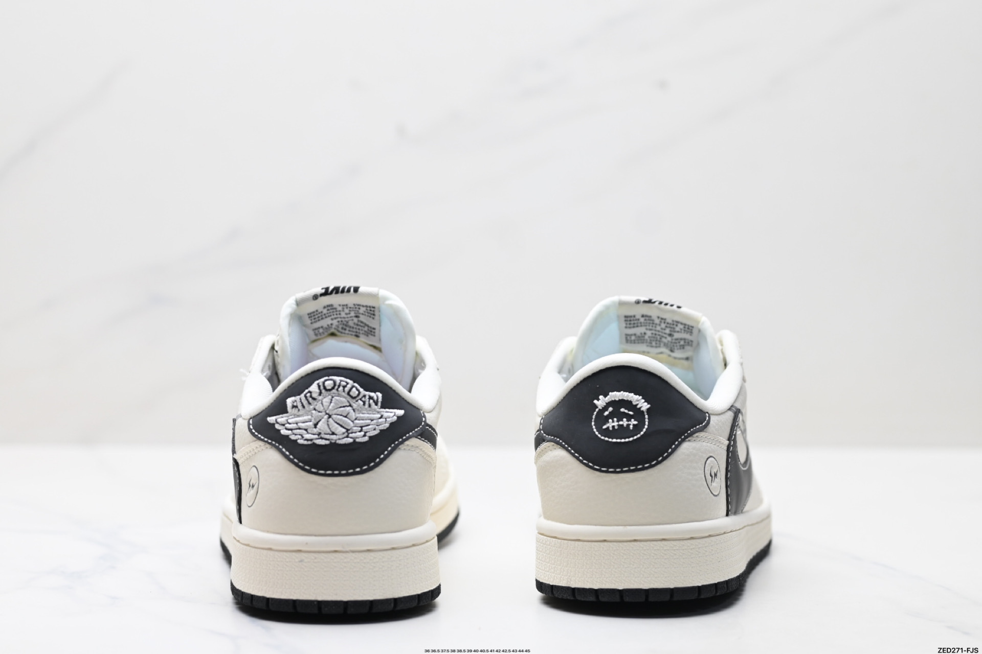 270 Nike Air Jordan 1 x Travis Scott AJ1倒勾 乔一倒钩 ‘DIY’定制 耐克 低帮文化篮球鞋 LD2025-029