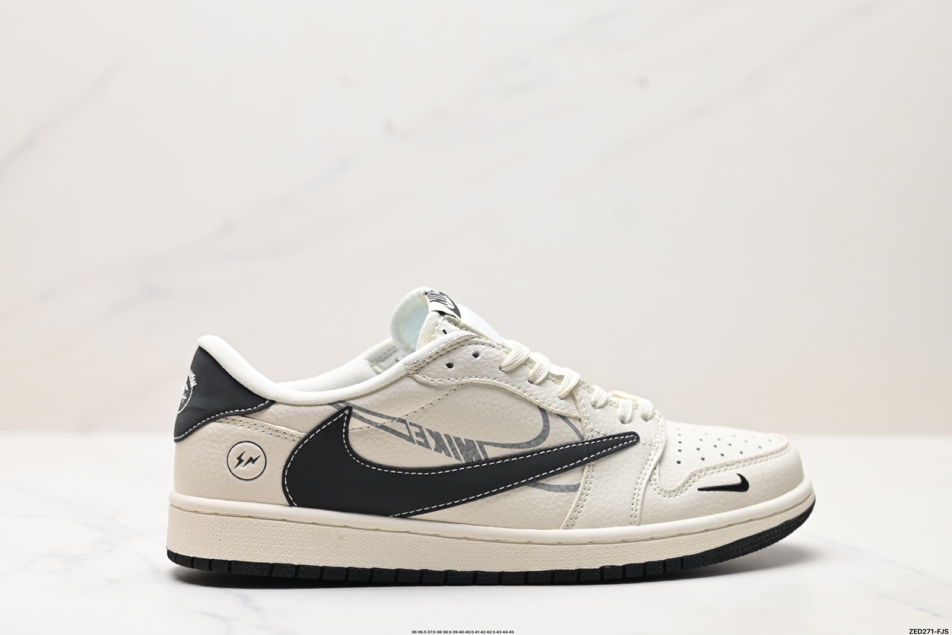 270 Nike Air Jordan 1 x Travis Scott AJ1倒勾 乔一倒钩 ‘DIY’定制 耐克 低帮文化篮球鞋 LD2025-029