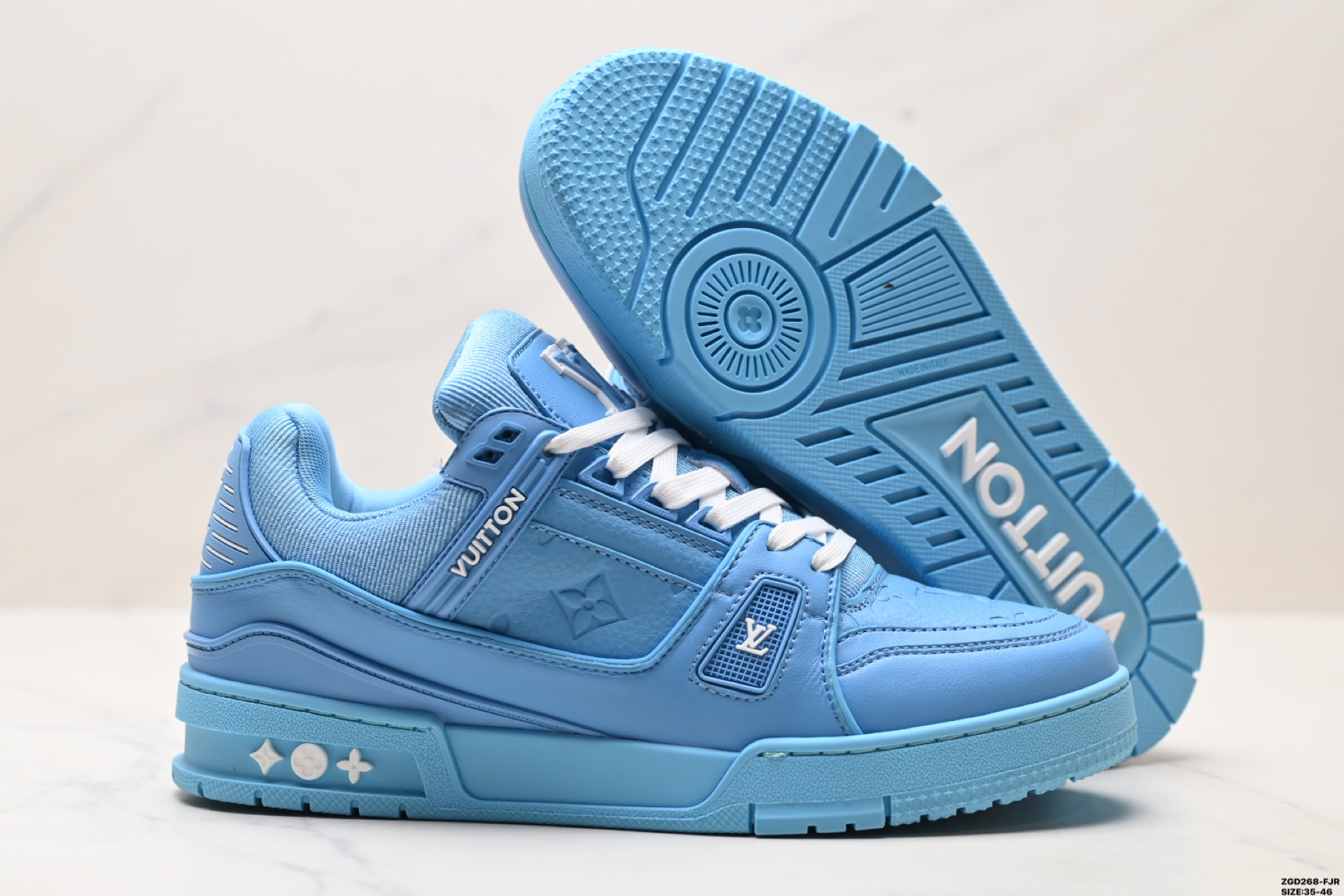 300 Louis vuitton Trainer Sneaker Low 路易威登 休闲运动文化百搭板鞋