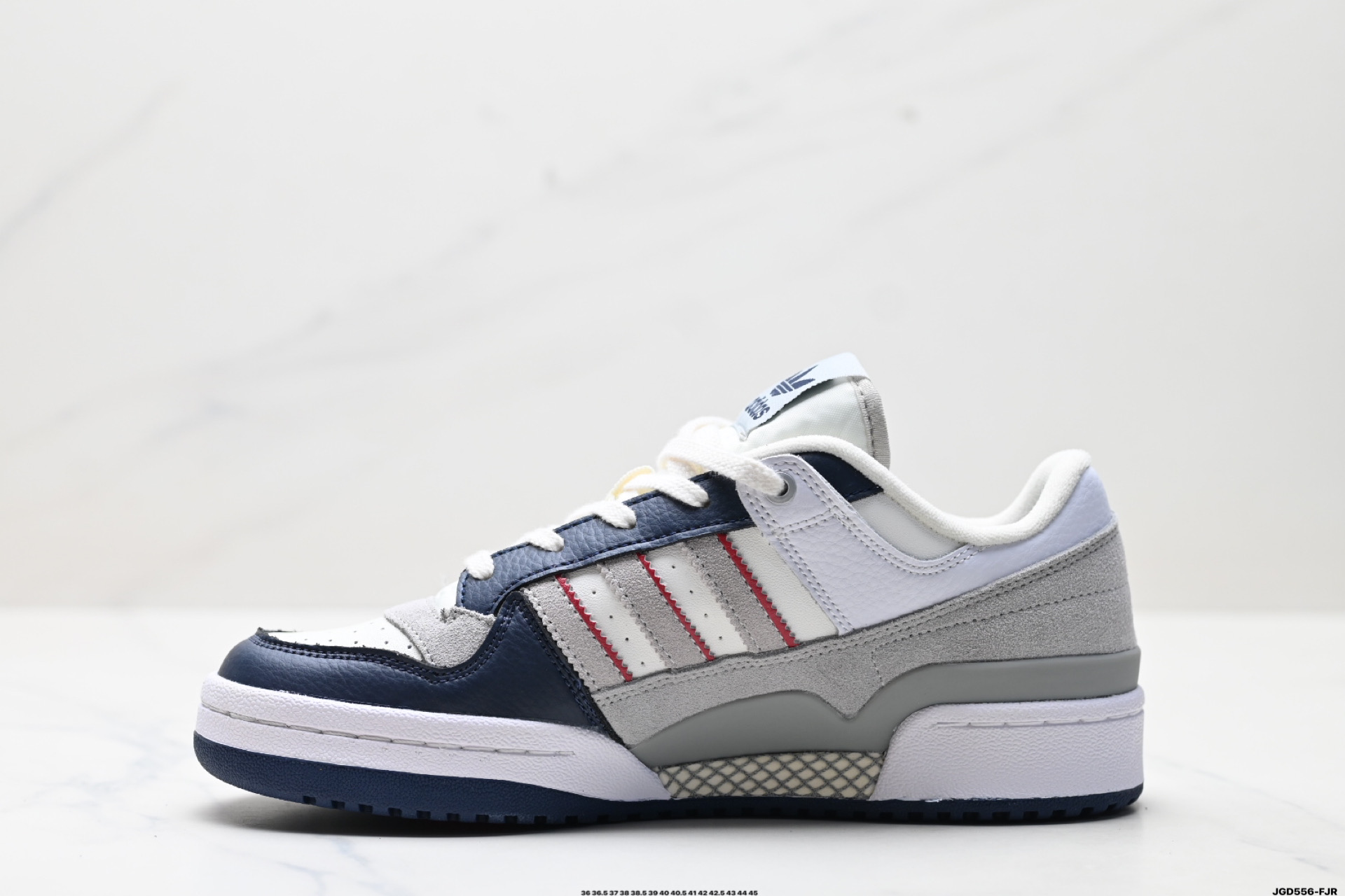 190 Adidas Forum LOW CL三叶草低邦 经典魔术贴复古板鞋 男女潮流头层皮休闲鞋 JP9997