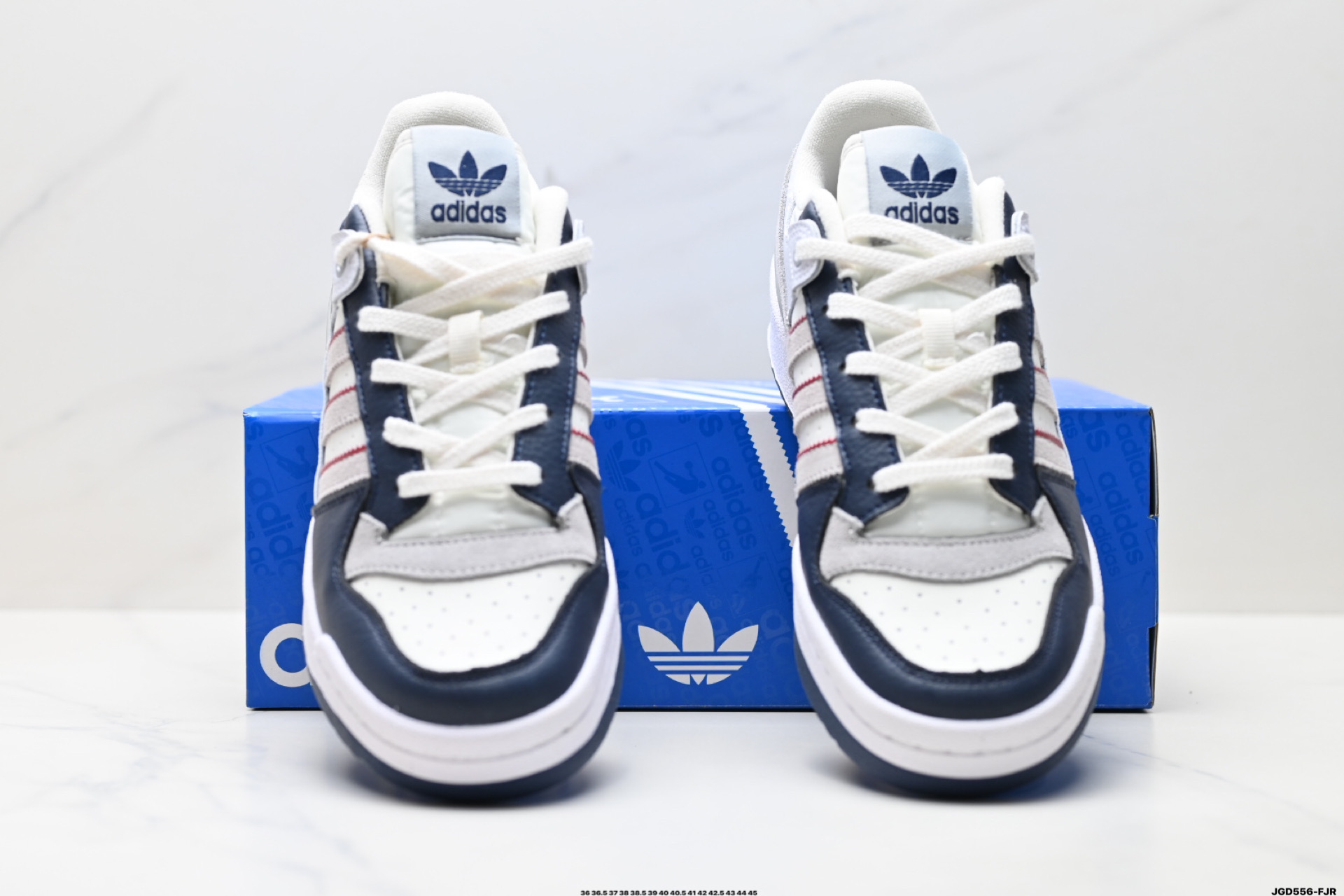 190 Adidas Forum LOW CL三叶草低邦 经典魔术贴复古板鞋 男女潮流头层皮休闲鞋 JP9997