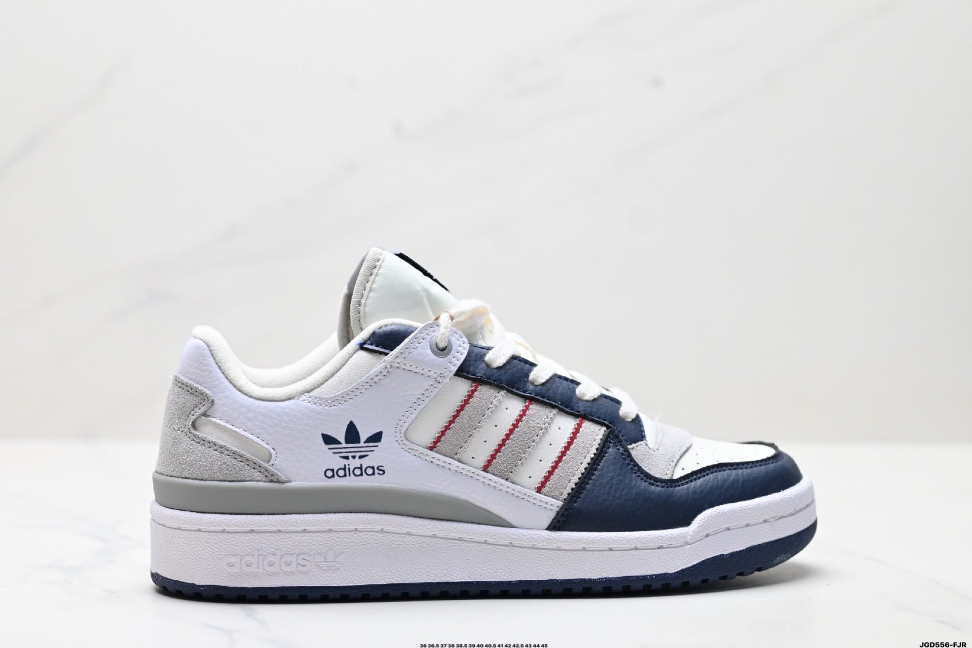 190 Adidas Forum LOW CL三叶草低邦 经典魔术贴复古板鞋 男女潮流头层皮休闲鞋 JP9997