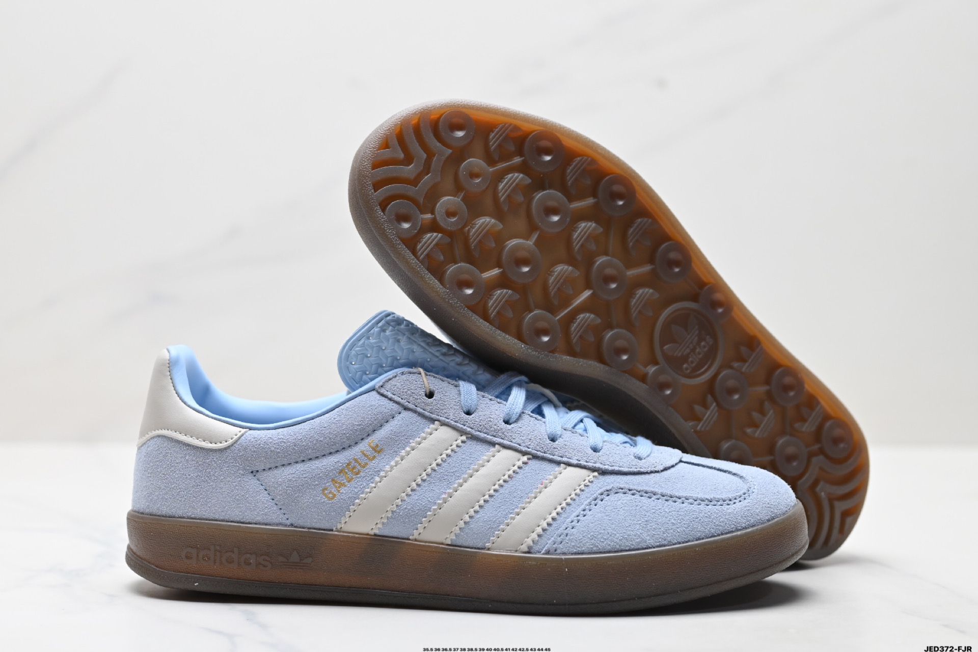 160 Adidas Originals Gazelle Indoor 三叶草休闲防滑耐磨低帮板鞋 JI2717